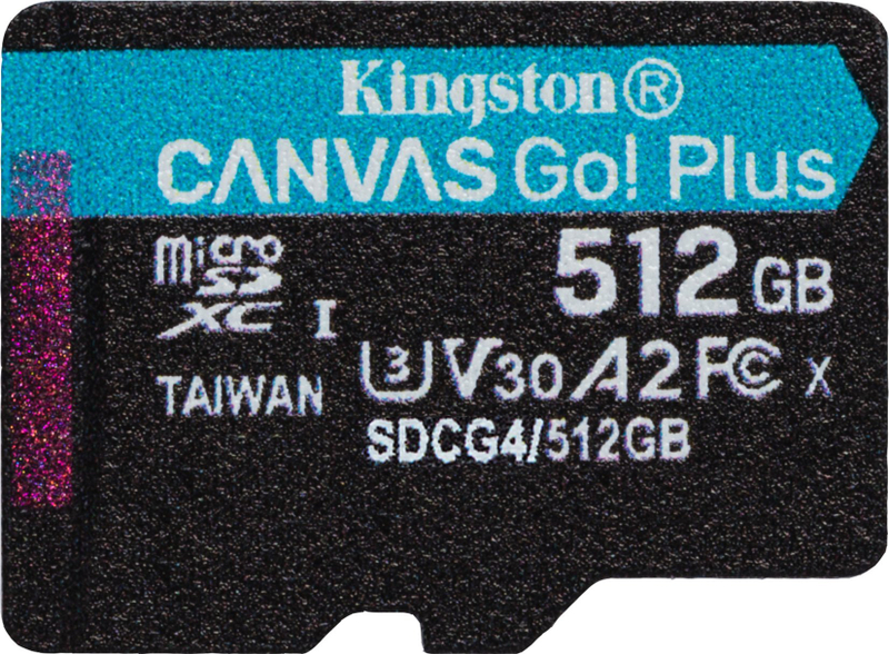 Kartë memorie Kingston Canvas Go Plus Gen4, 512GB, microSDXC, A2 U3