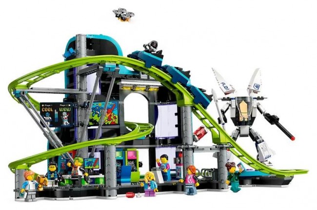Set LEGO City 60421 Robot World Park with rollercoaster, 986 pjesë