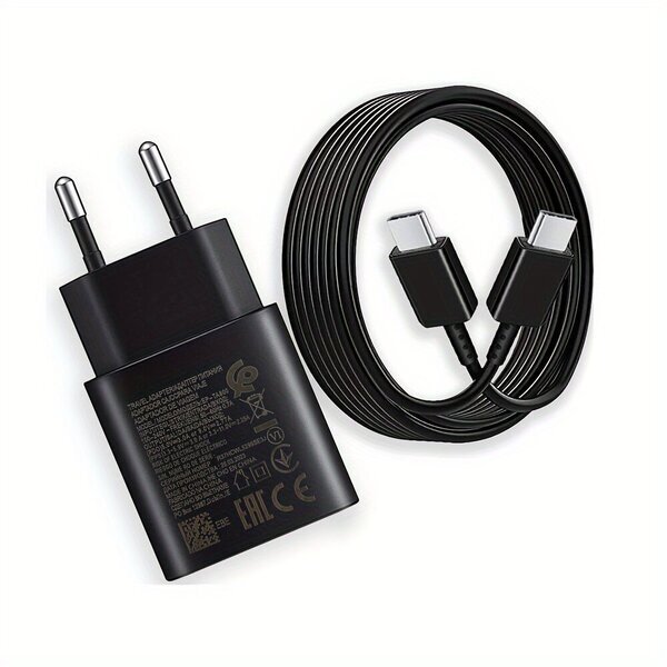 Karikues Samsung 25W, USB C, karikim i shpejtë, i bardhë