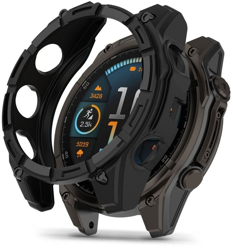 Mbulesë Tech-Protect Defense Air për Garmin Fenix 8 51mm, TPU, e zezë