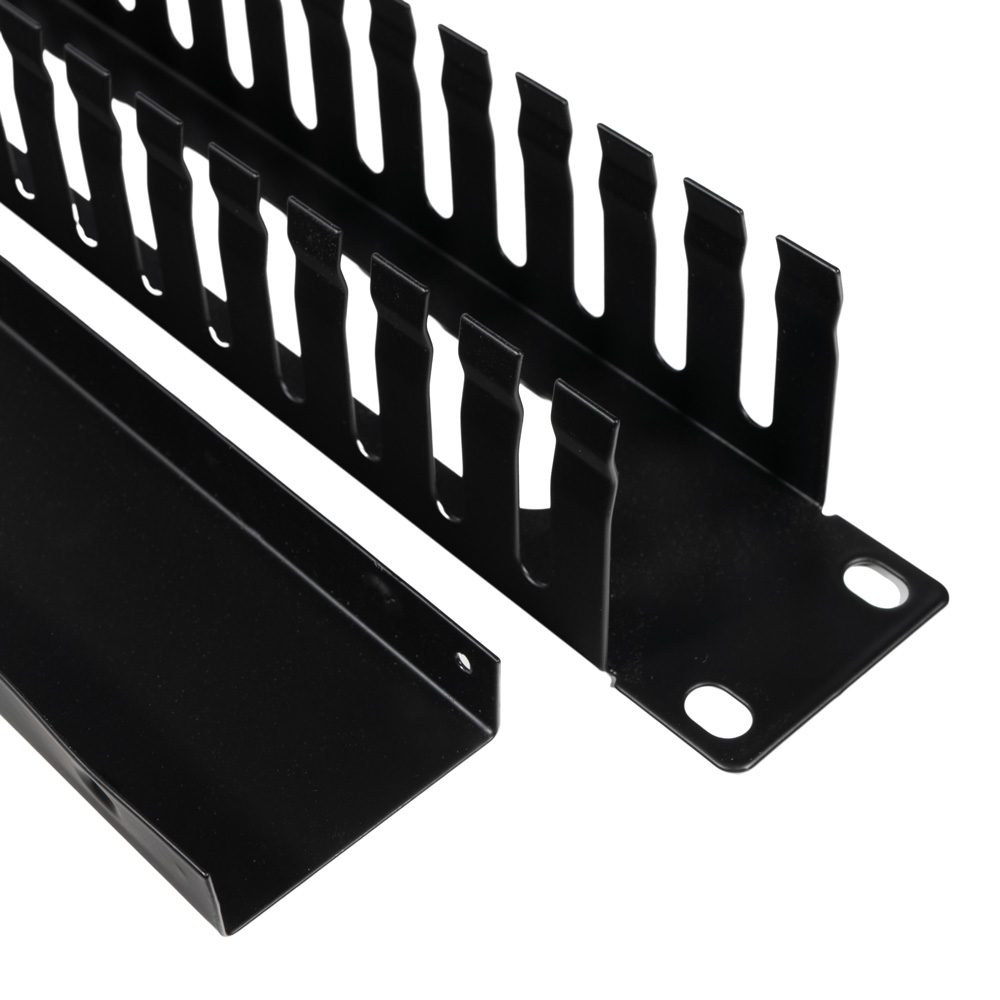 Panel menaxhimi kabllosh Lanberg SPCM-1U-BK-02, 1U, 19", i zi