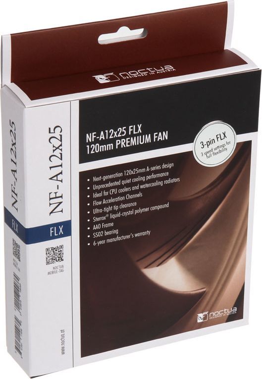 Ftohës Noctua NF-A12x25 FLX, 120 mm