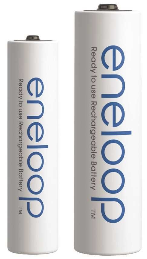 Set bateri rikarikueshme Panasonic Eneloop, 4x AA 2000mAh, 4x AAA 800mAh, të bardha