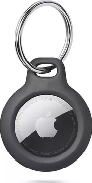 Varëse Tech-Protect Rough për Apple AirTag, TPU, me karabinë, e zezë