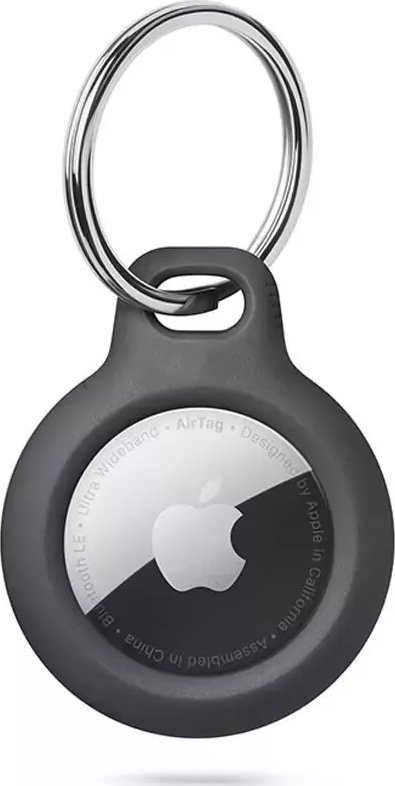 Varëse Tech-Protect Rough për Apple AirTag, TPU, me karabinë, e zezë