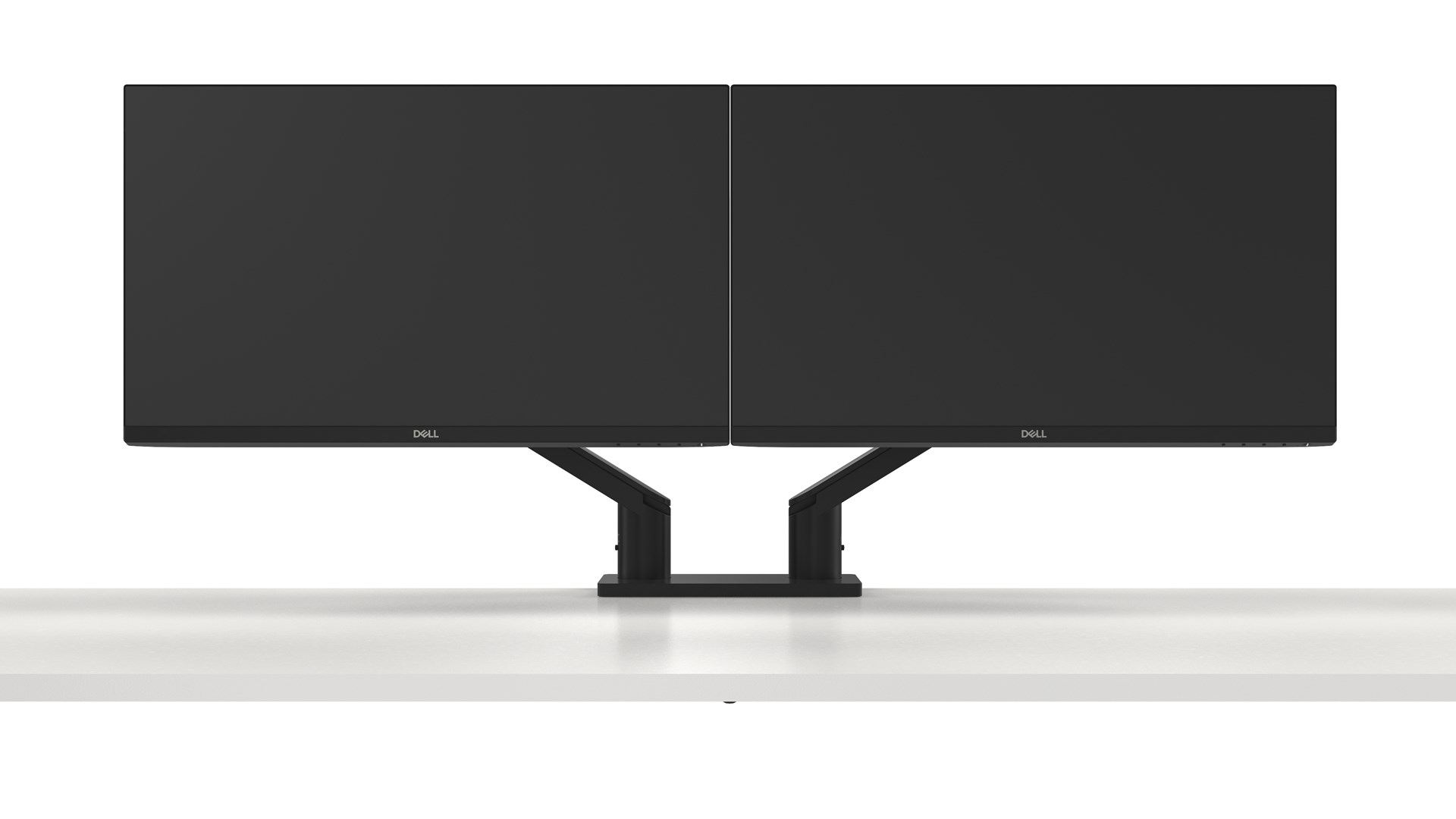 Standi për dy monitorë Dell 482-BBDL, 19"–38", VESA 100x100, deri 10 kg, i zi