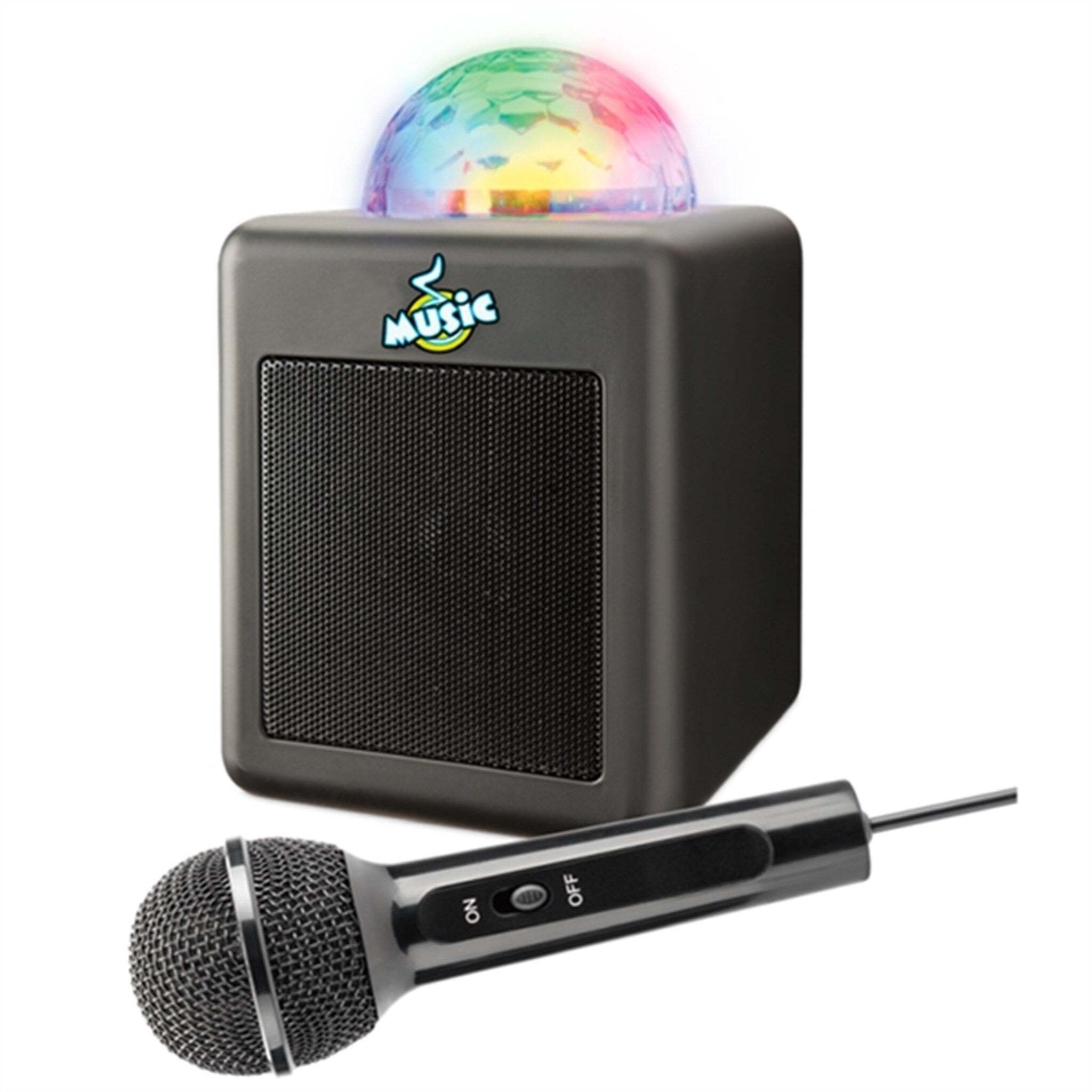 Kutia karaoke MU SIC me mikrofon, Bluetooth, drita LED disko, shumëngjyrëshe