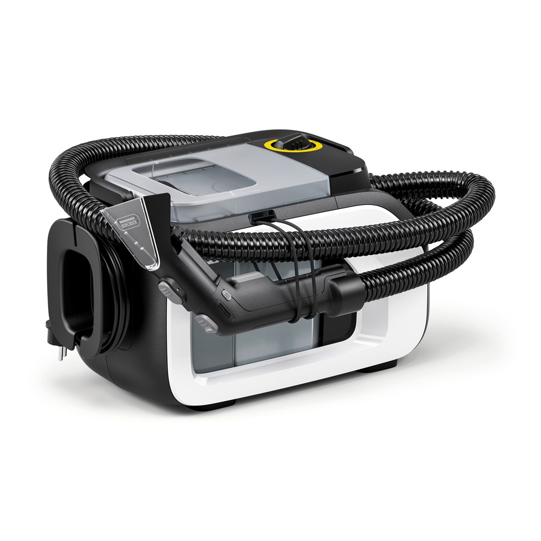 Fshesë me ujë Karcher SE 3 Compact Home, pastrim i lagësht, me kabllo, e bardhë
