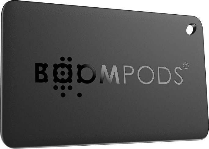GPS gjurmues Boompods Tag &amp; Card Bundle, Bluetooth, për iOS, i zi