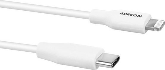 Kabllo Avacom USB C në Lightning, 1.2 m, MFi, e bardhë