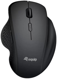 Mouse wireless Equip Dual Mode, 6 butona, rikarikueshëm, i zi