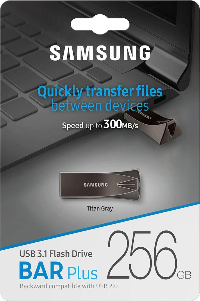 USB Samsung BAR Plus 2020 (MUF-256BE4/APC), USB 3.1, 256GB, i hirtë