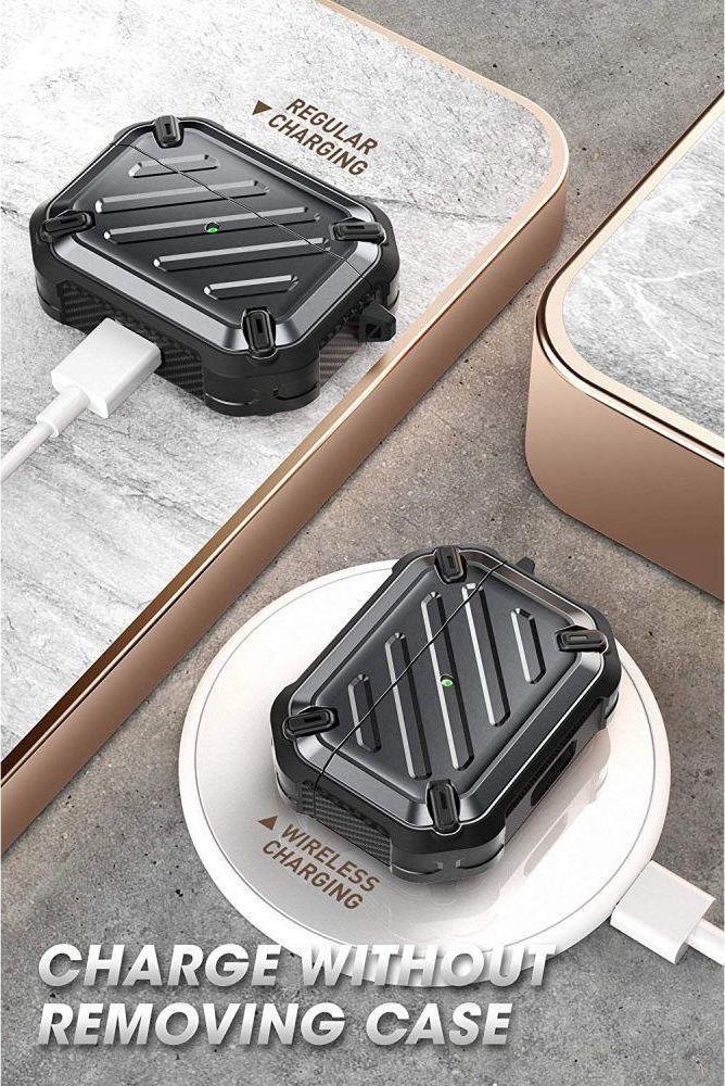 Kuti mbrojtëse Supcase Unicorn Beetle Pro për AirPods Pro, e zezë