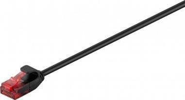 Kabllo rrjeti Gembird Patchcord CAT6 U UTP Slim, 0.15m, e zezë