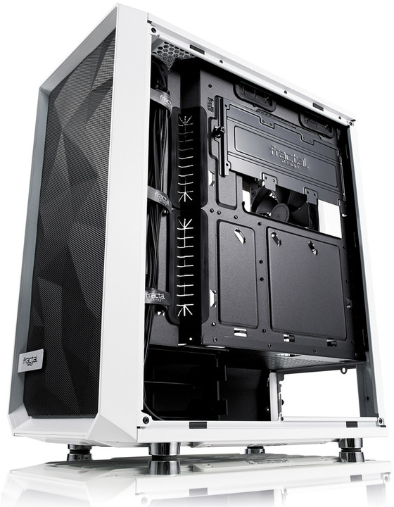 Кутија за компјутерски Fractal Design Meshify C, со стакло, бело