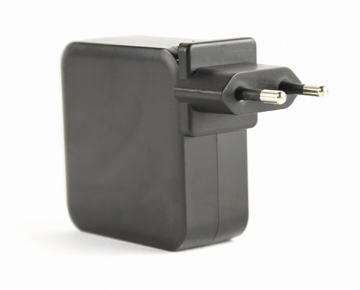 Karikues universal për laptop Gembird, USB-A, USB-C PD, 60W