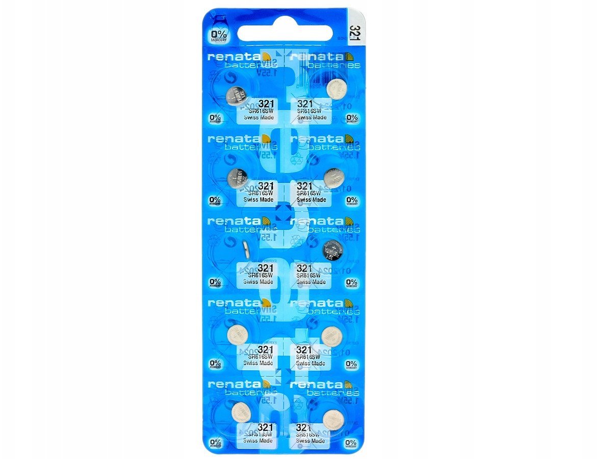 Bateri ore Renata 321 SR616SW, 1.55V, set 10 copë