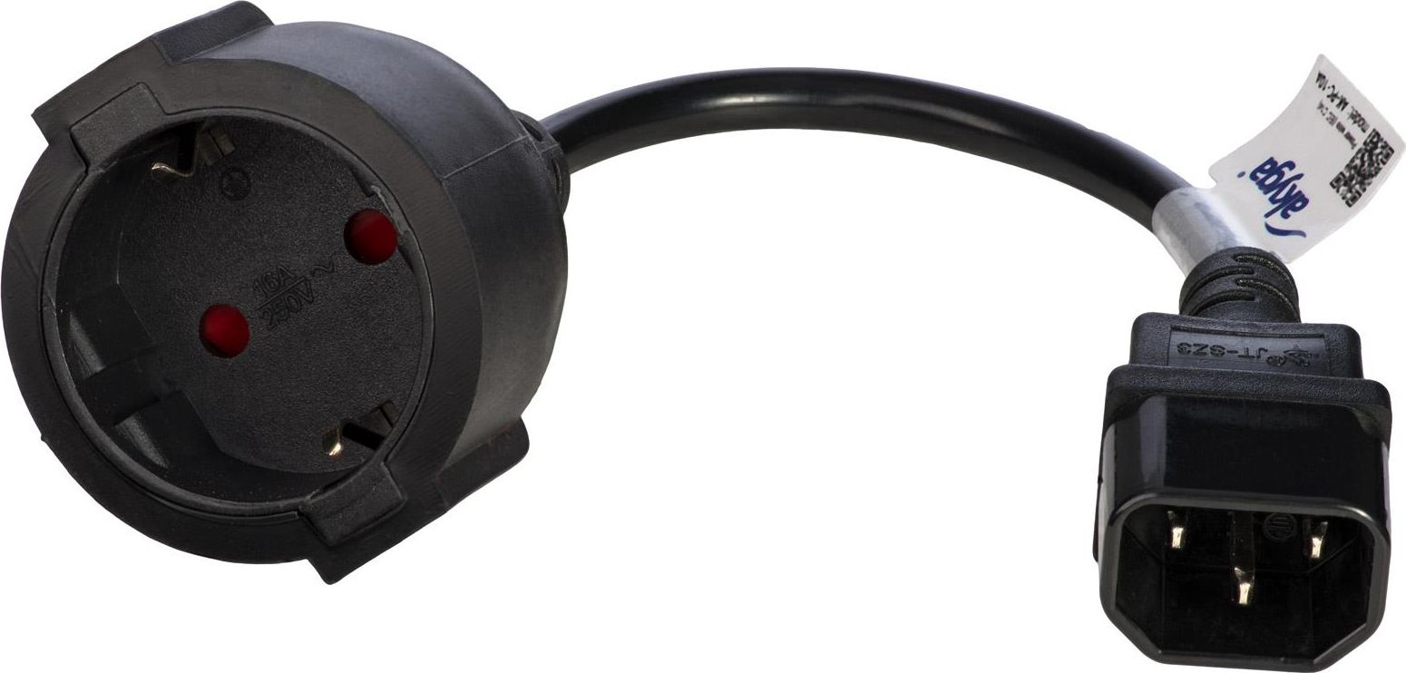 Adapter për kabllo Akyga (AK-PC-10A), 0.15 m, i zi