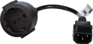 Adapter për kabllo Akyga (AK-PC-10A), 0.15 m, i zi