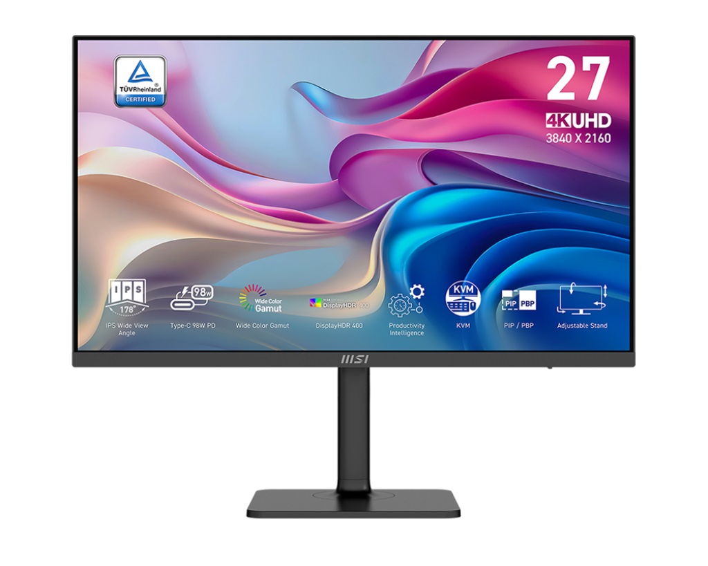 Монитор MSI Modern MD272UPHG, 27\", 4K UHD, бел