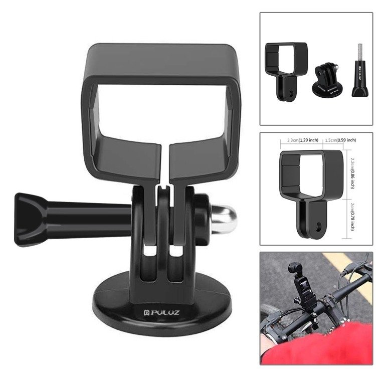 Set aksesorësh Puluz 43 në 1, për DJI Osmo Pocket dhe GoPro, me kuti transporti, i zi