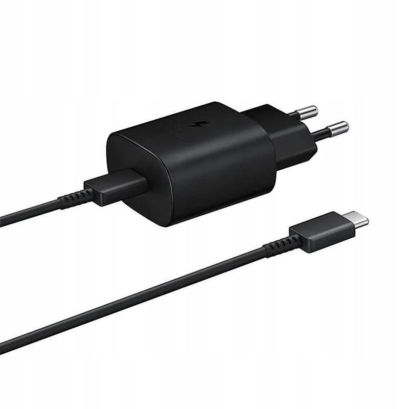 Adapter karikimi Samsung USB C, 25W, kabllo USB C 1m, i zi