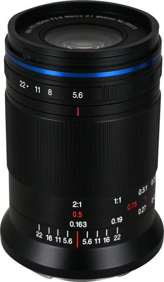 Objektiv Venus Optics Laowa Leica M 85mm f/5.6 Ultra Macro APO, për kamera mirrorless, i zi