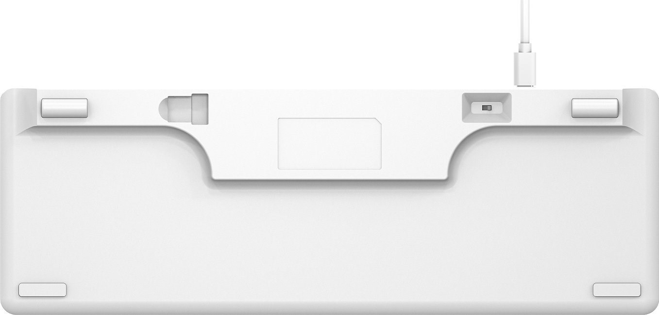 Tastierë Rampage REBEL, Red Switch, 68 çelësa, USB-C, e bardhë