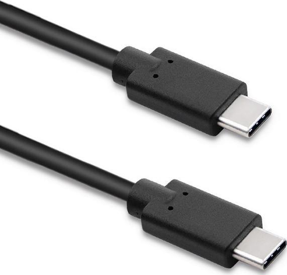 Kabllo USB Qoltec USB-C në USB-C, 3m, e zezë