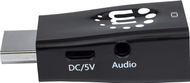 Adapter video Manhattan 151542 HDMI në VGA, dalje audio 3.5mm, i zi