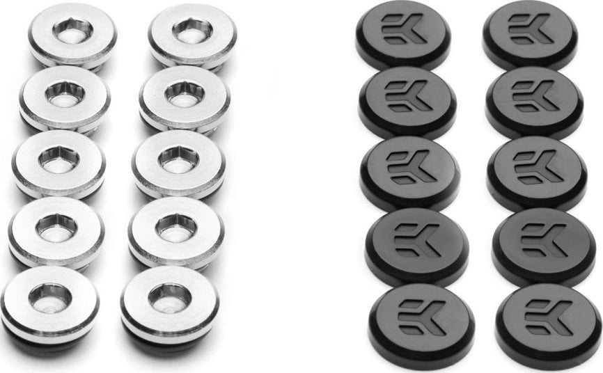 Tapa ftohjeje EK Water Blocks G1/4, set 10 copë, e zezë