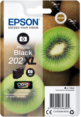 Ngjyrë Epson 202XL, Premium Ink, e zezë
