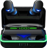 Kufje wireless in ear Rebel SN E10, Bluetooth 5.0, powerbank 800 mAh, të zeza