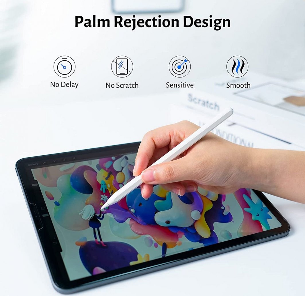 Stylus për tablet ESTUFF ES68900010, për iPad, 14 g, i bardhë