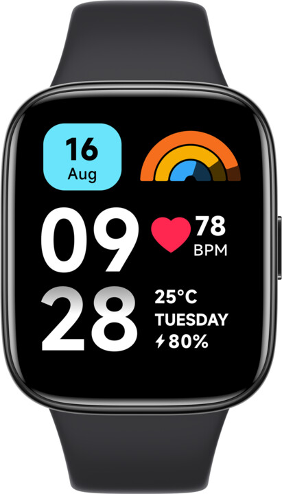 Orë Redmi Watch 3 Active, e zezë