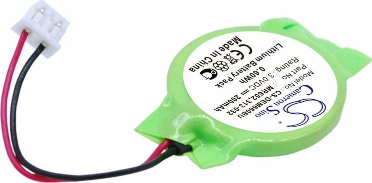 Bateri CMOS Lithium për DELL, 3.0V, 200mAh, Latitude E6320 Precision M4600 M6600