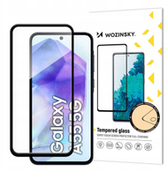 Qelq mbrojtës Wozinsky Full Glue për Samsung Galaxy S25 Edge, xham i temperuar, kornizë e zezë