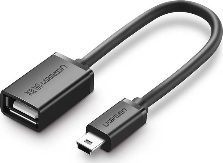 Adapter USB Ugreen US249, mini USB në USB, i zi