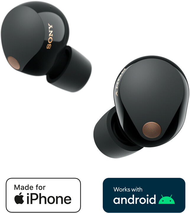 Dëgjuese Sony Noise Cancelling WF-1000XM5, të zeza