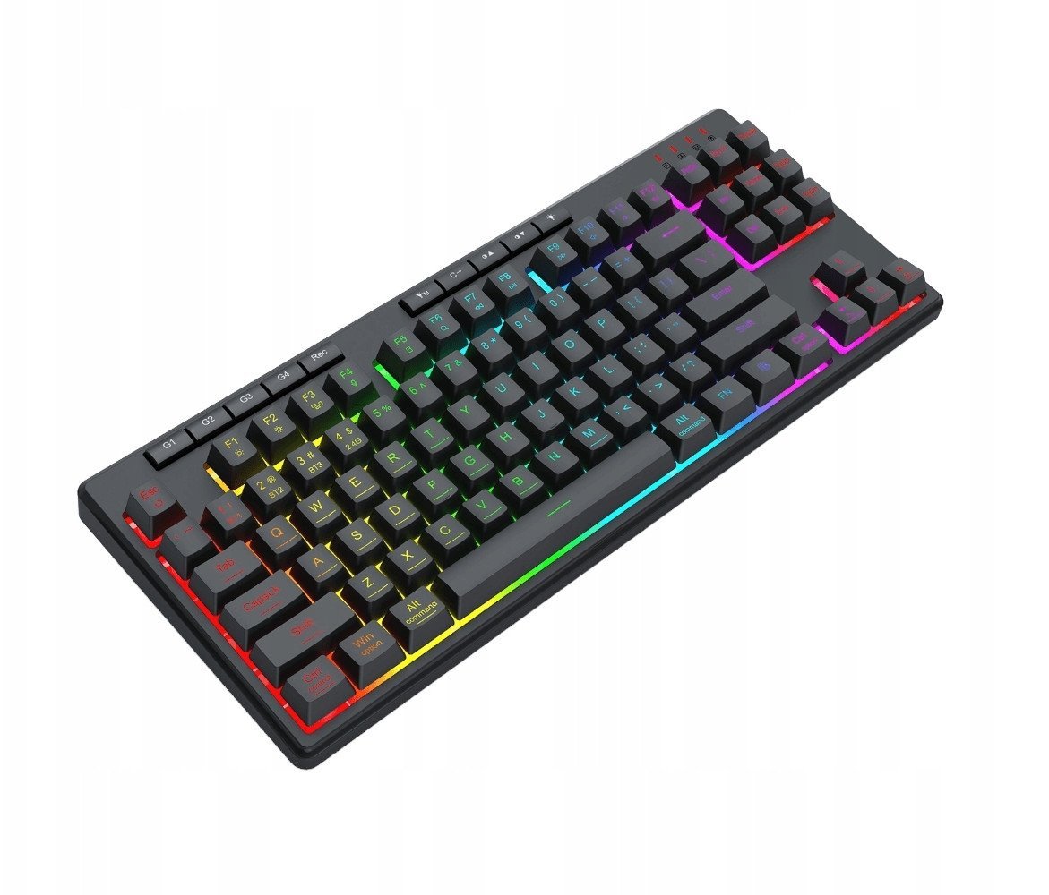 Tastierë gaming Redragon K516 PRO Shiva TKL, wireless, RGB, e zezë