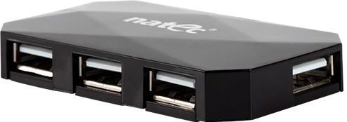USB HUB Natec 4 USB 2.0 ports (NHU-0647), e zezë