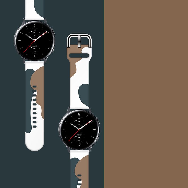 Rrip ore Hurtel Strap Moro për Samsung Galaxy Watch 46mm, silikon, dizajn kamuflazh, shumëngjyrësh