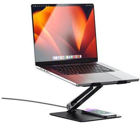 Mbajtëse laptopi Alogic Elite Power, me karikues wireless, 11-17", e zezë
