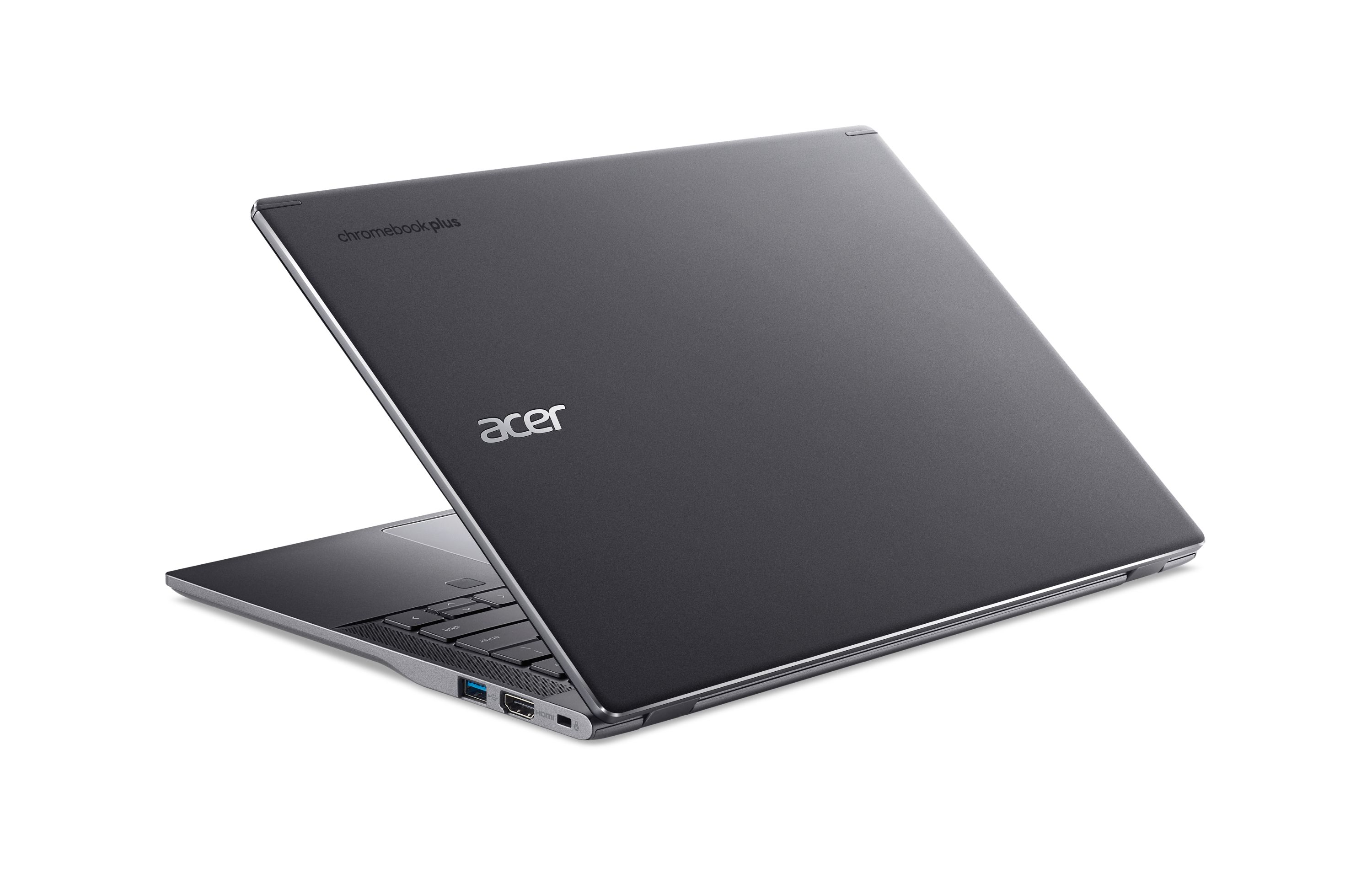 Laptop Acer Chromebook Plus 514 CB514 5HT 503H, 14" WUXGA prekje, 16GB RAM 256GB SSD, gri