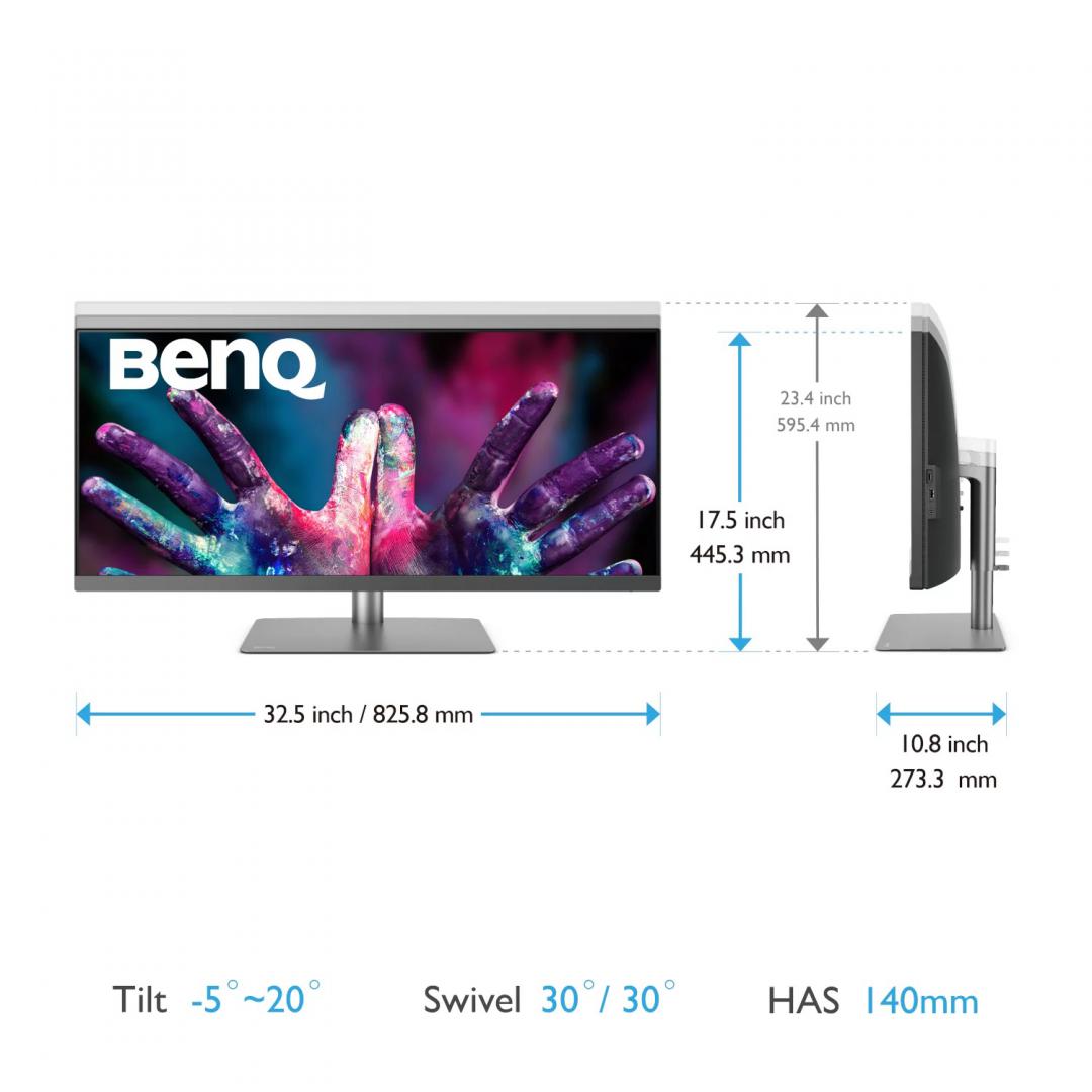 Monitor BenQ PD3420Q, 34", UWQHD, USB C, i zi