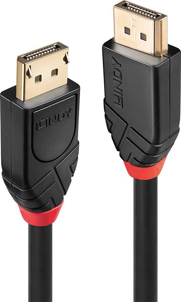 Kabllo Lindy DisplayPort në DisplayPort, 20m, 4K 60Hz, e zezë