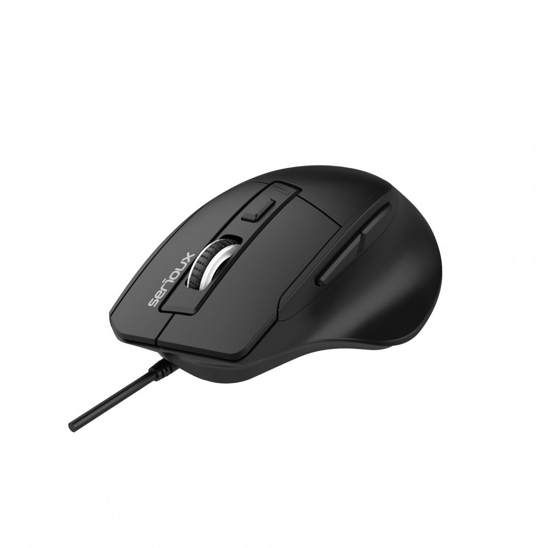 Maus Serious USB 6D, 3600 DPI, 6 butona, i zi