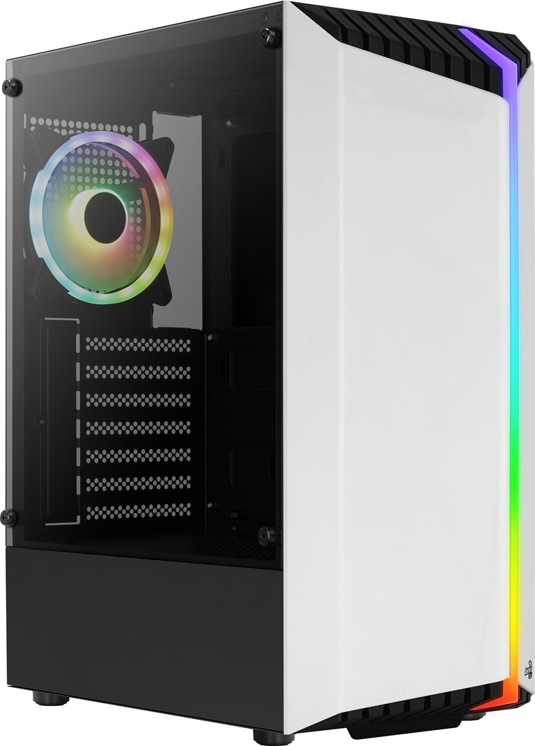 Kuti kompjuteri Aerocool Bionic RGB, ATX, xham i temperuar, e zezë