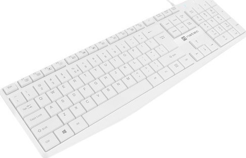 Tastierë Natec Nautilus Slim NKL-1951, me kabllo, profil i ulët, e zezë