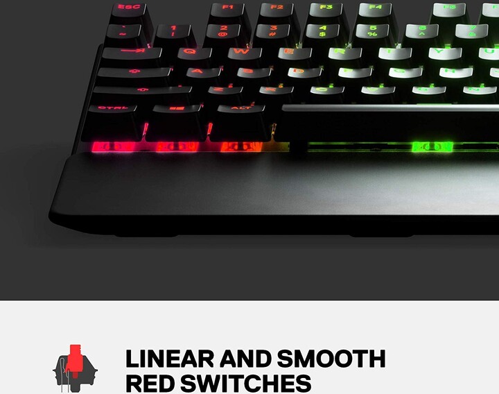 Tastierë Steelseries Apex 7 TKL, QX2 Red, US